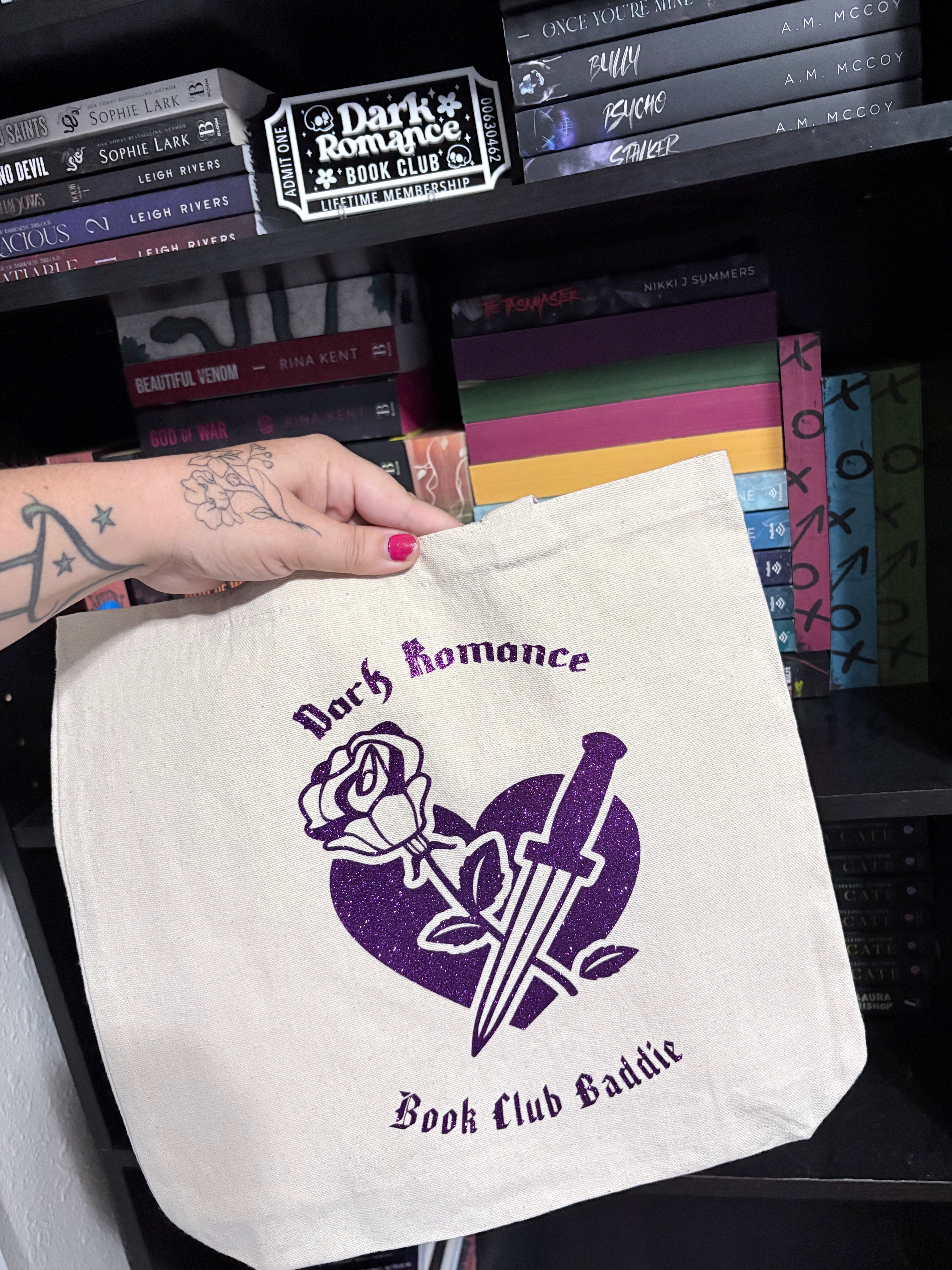 Dark Romance Bookish Tote Bag